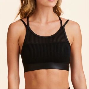 Alala Women's Black Mesh Bralette